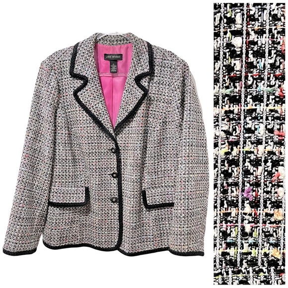 Lane Bryant | Multi-Colored Tweed Blazer - Picture 1 of 9